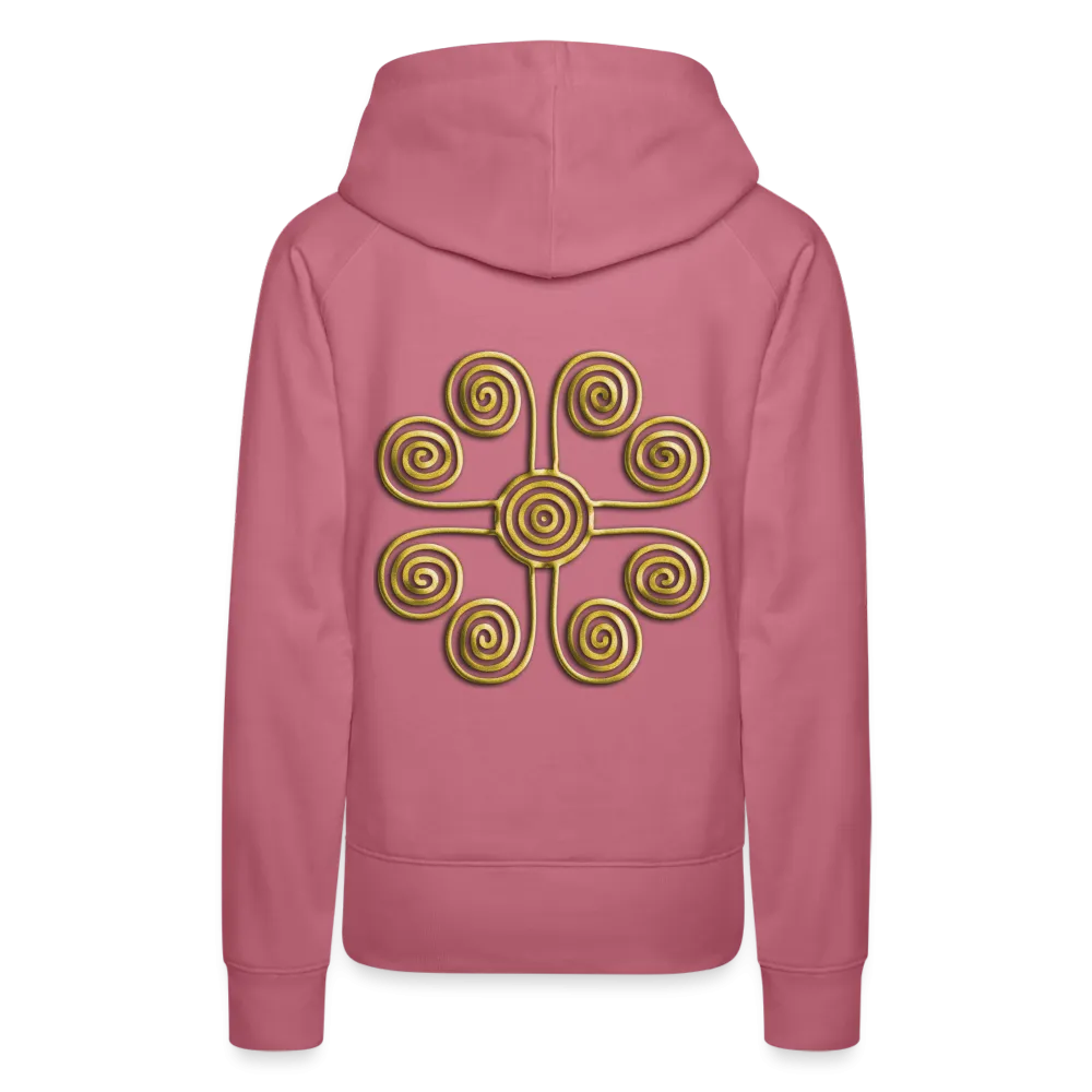 Gold Swirl 1 Women’s Premium Hoodie