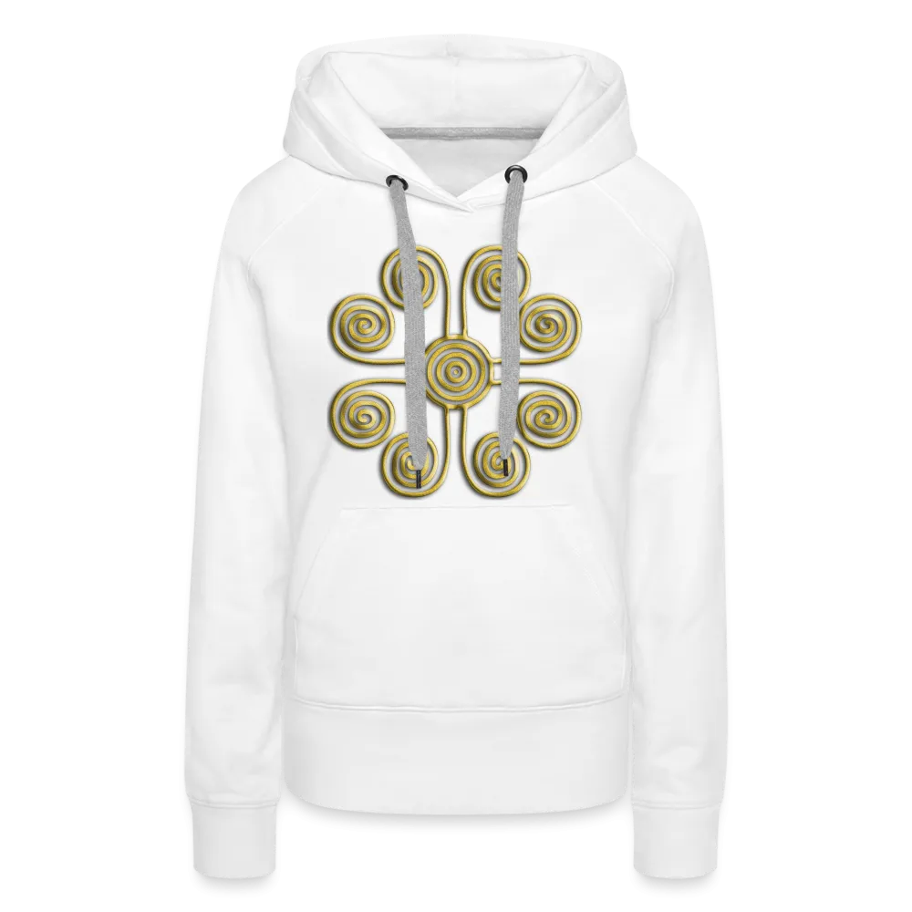 Gold Swirl 1 Women’s Premium Hoodie