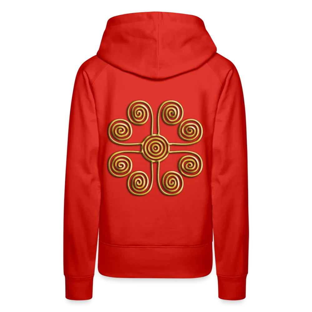 Gold Swirl 1 Women’s Premium Hoodie