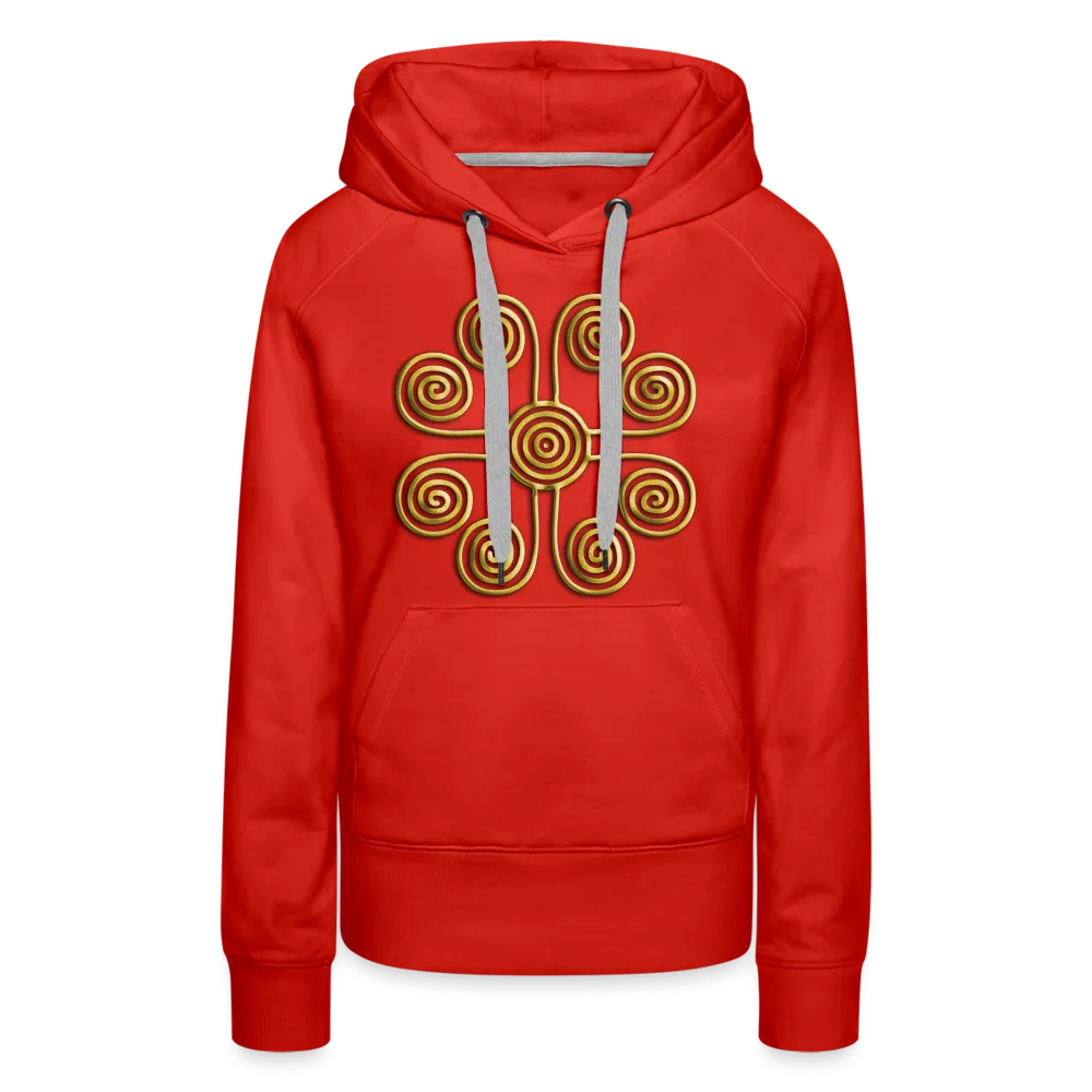 Gold Swirl 1 Women’s Premium Hoodie