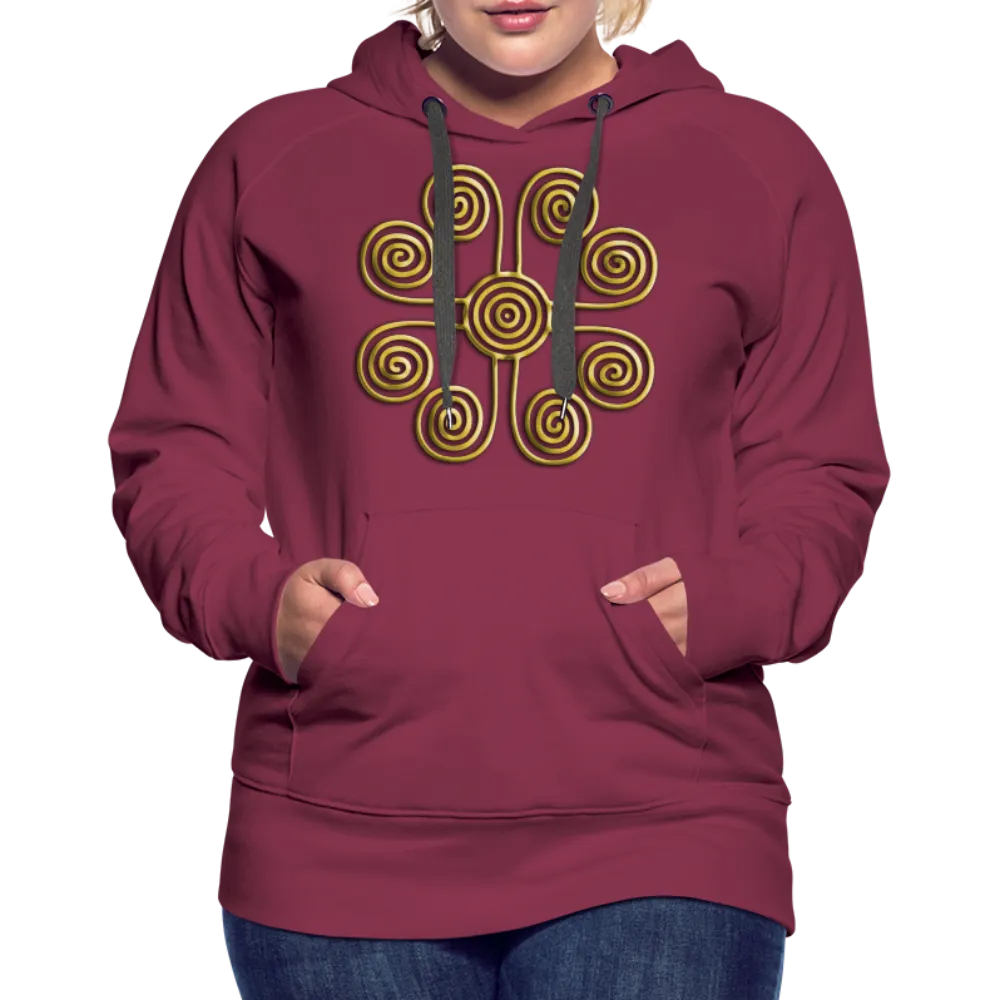 Gold Swirl 1 Women’s Premium Hoodie