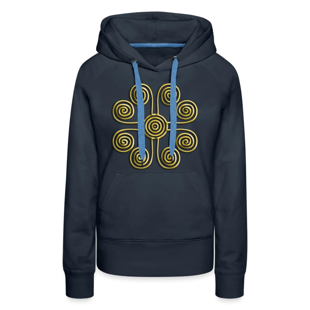 Gold Swirl 1 Women’s Premium Hoodie