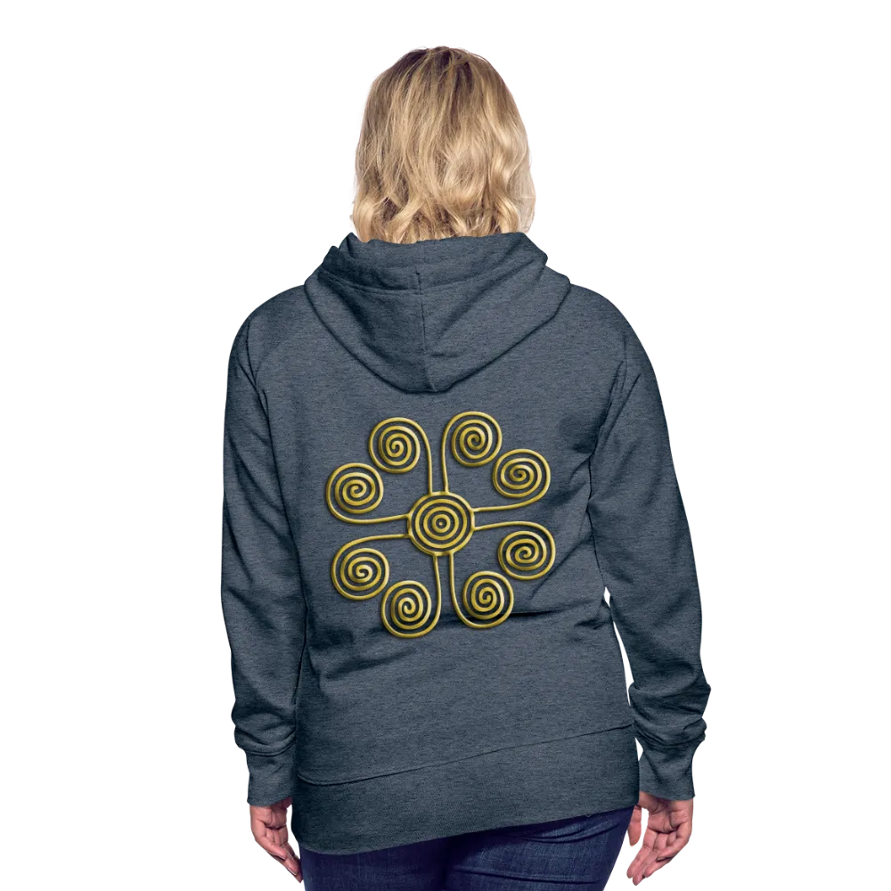 Gold Swirl 1 Women’s Premium Hoodie