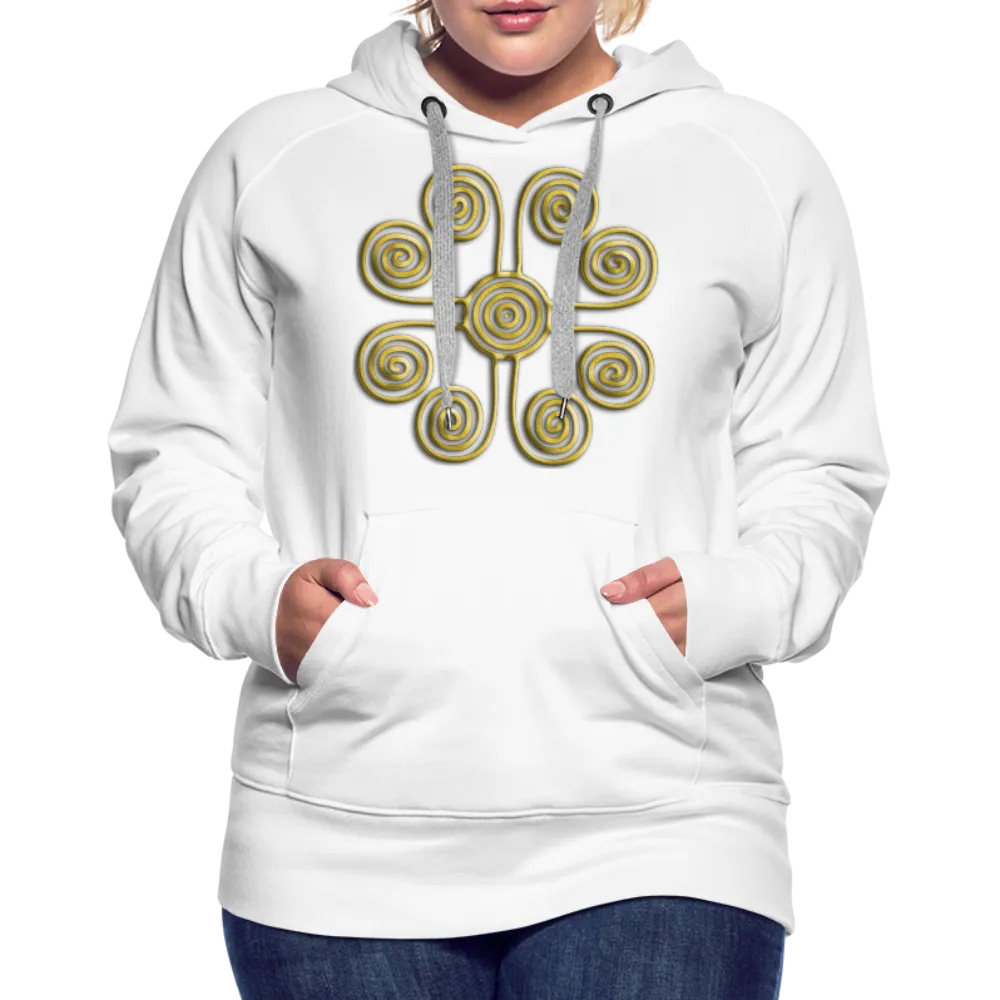 Gold Swirl 1 Women’s Premium Hoodie