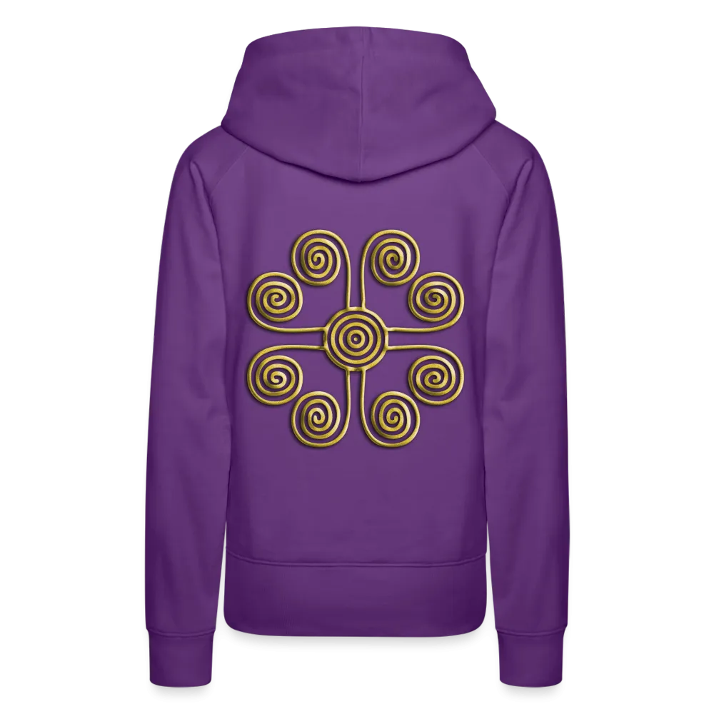 Gold Swirl 1 Women’s Premium Hoodie