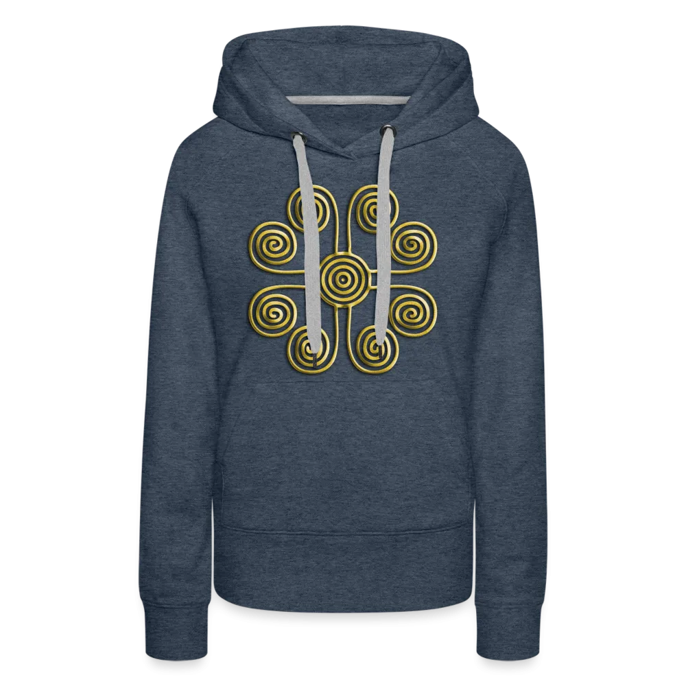 Gold Swirl 1 Women’s Premium Hoodie