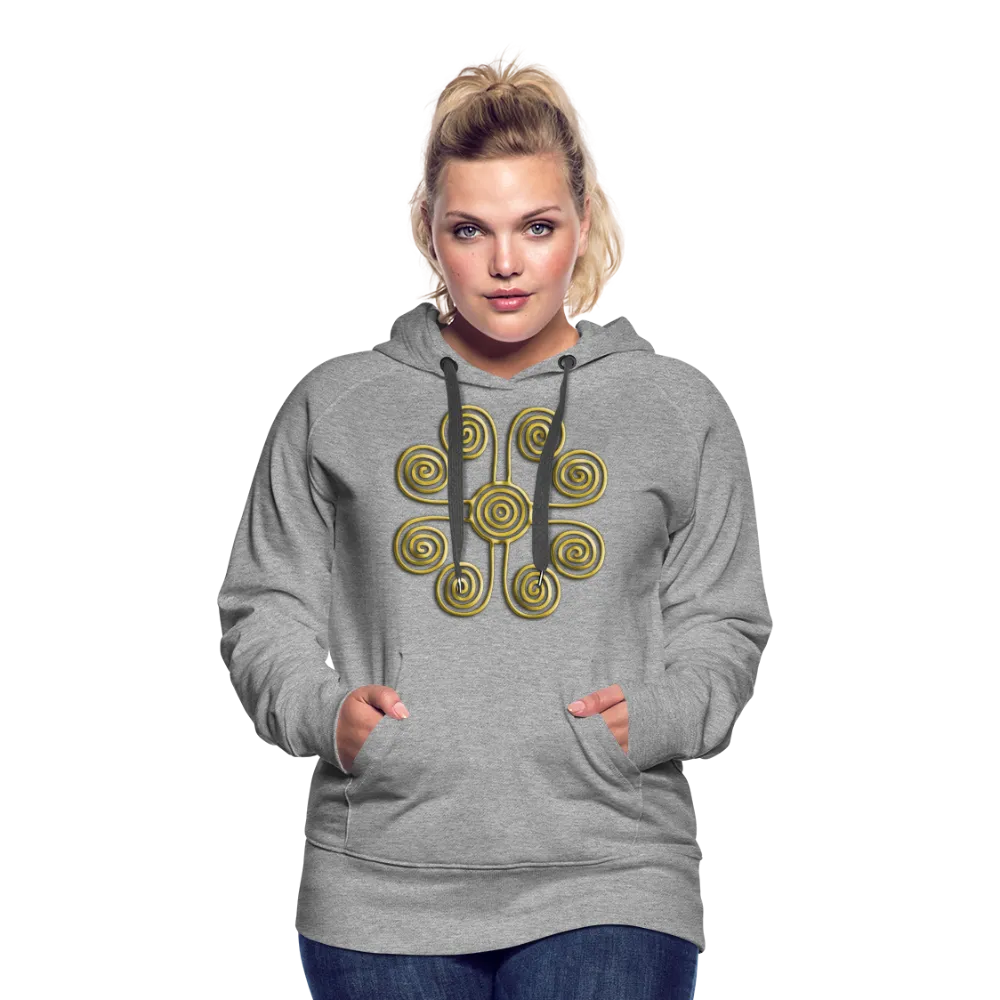 Gold Swirl 1 Women’s Premium Hoodie