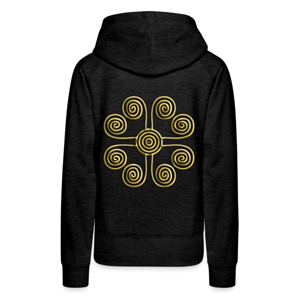 Gold Swirl 1 Women’s Premium Hoodie