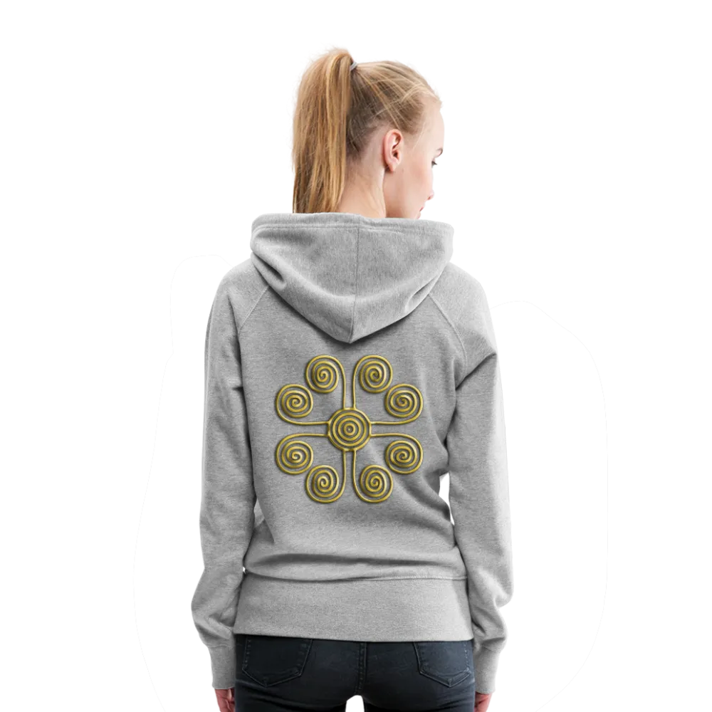 Gold Swirl 1 Women’s Premium Hoodie