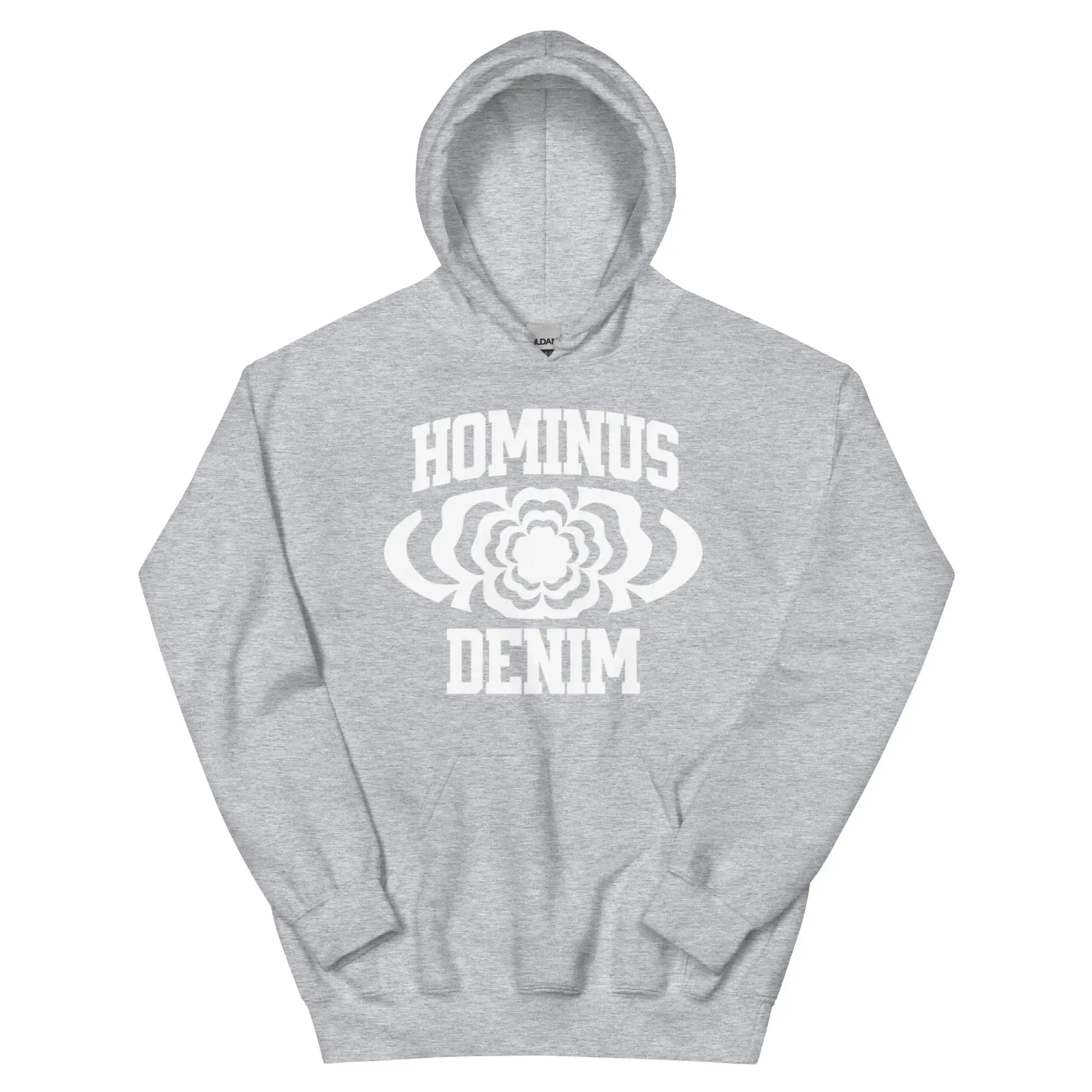 Hominus Denim Club Logo Casual Hoodie