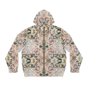 “Interwoven” - All Over Graphic Zip-Up Hoodie by Artist David Hilborn