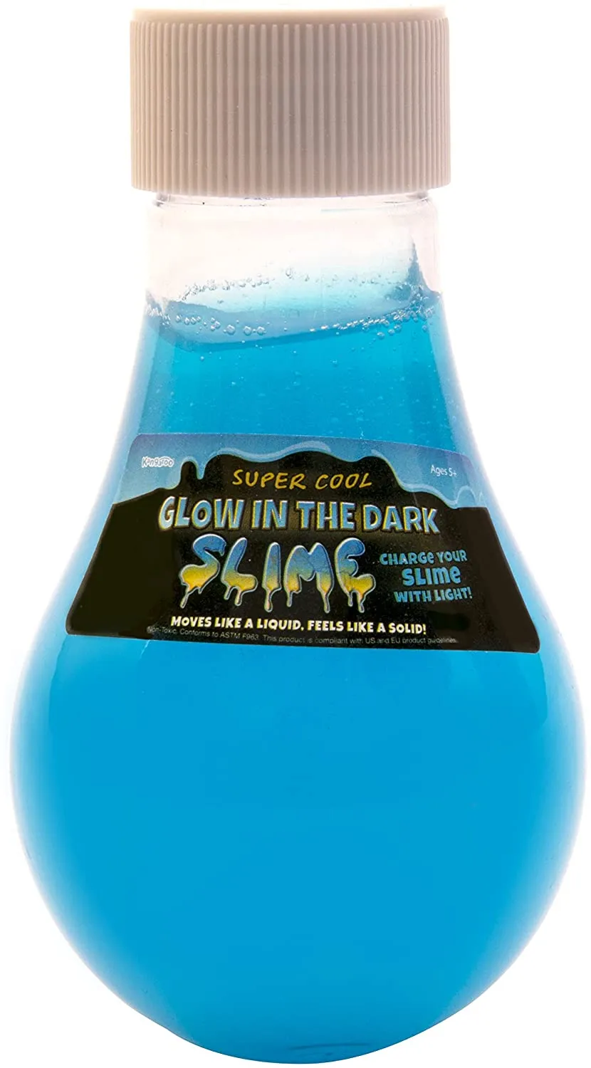 Kangaroo's Super Cool Glow in The Dark Slime - Birthday Party Favors Slime - Green, Blue, And Yellow! 1Pcs Random Pick