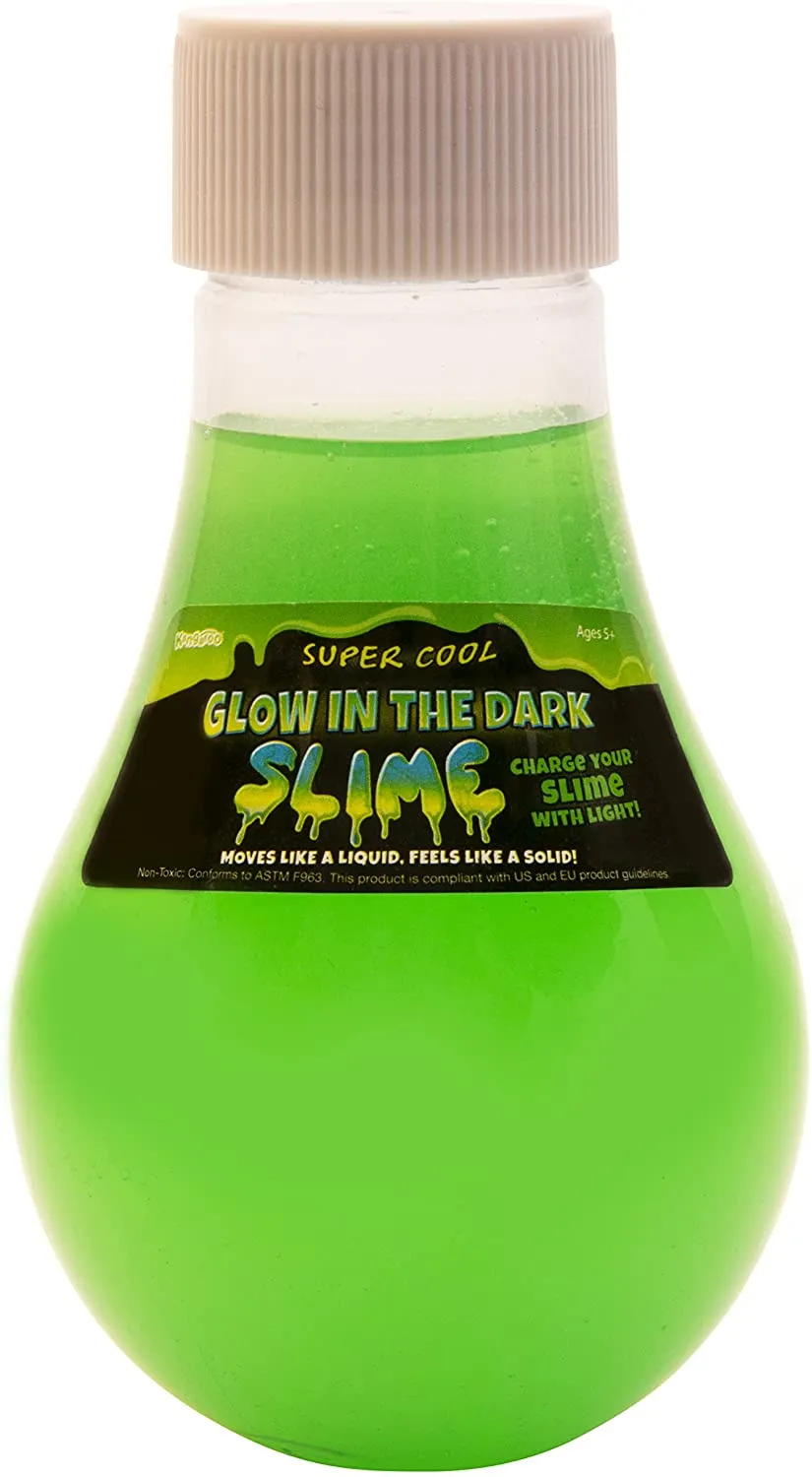 Kangaroo's Super Cool Glow in The Dark Slime - Birthday Party Favors Slime - Green, Blue, And Yellow! 1Pcs Random Pick