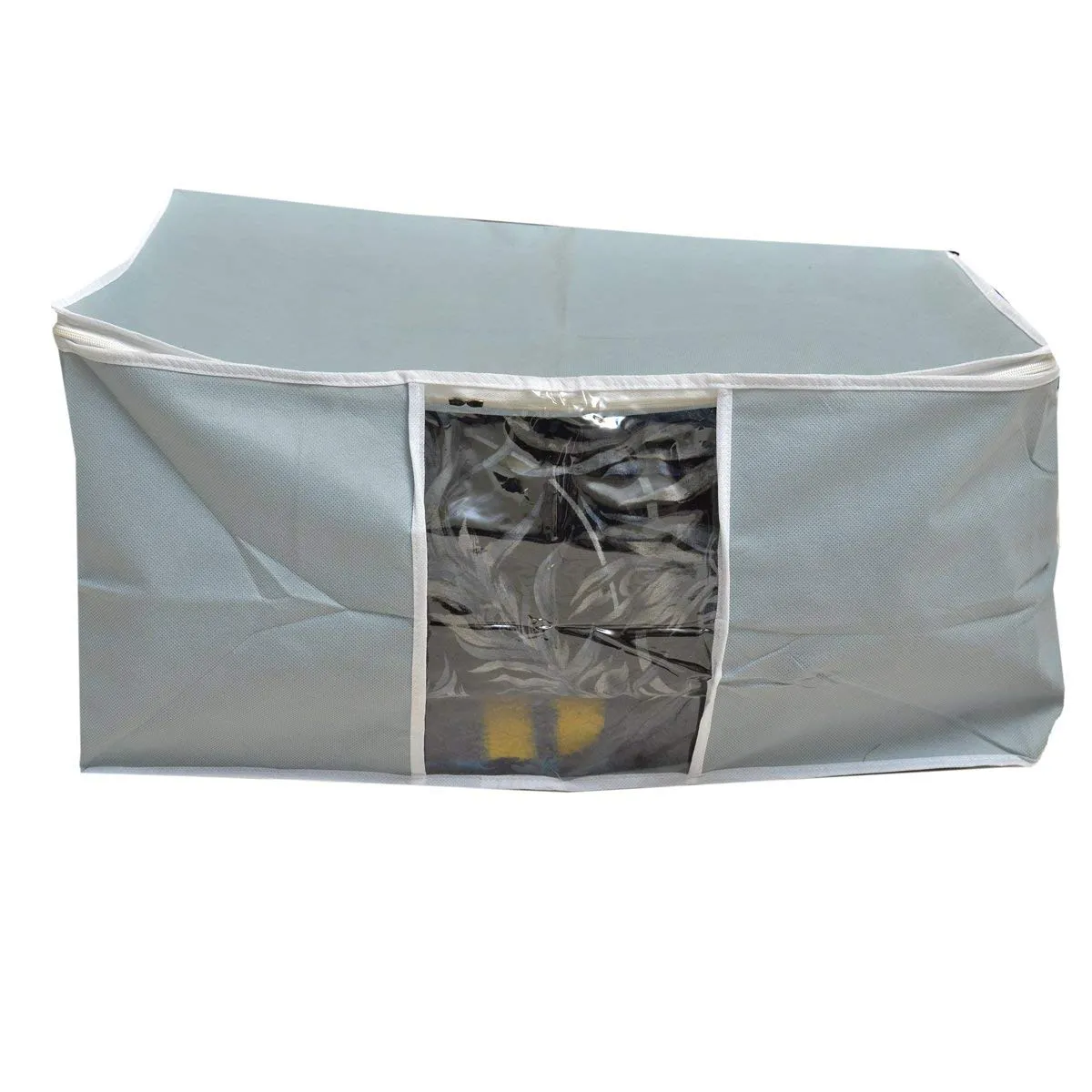 Kuber Industries 2 Piece Non Woven Storage Organiser, Grey (Undb08)