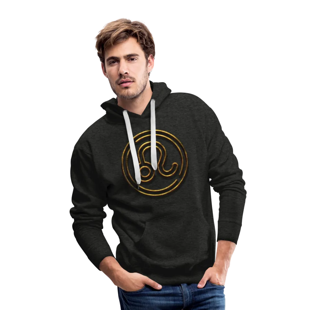 Leo 3D Gold Men’s Premium Hoodie