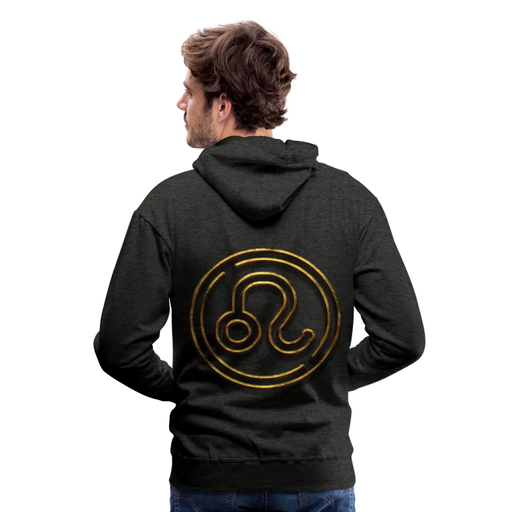 Leo 3D Gold Men’s Premium Hoodie