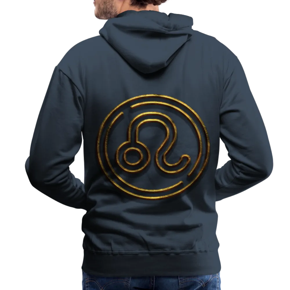 Leo 3D Gold Men’s Premium Hoodie