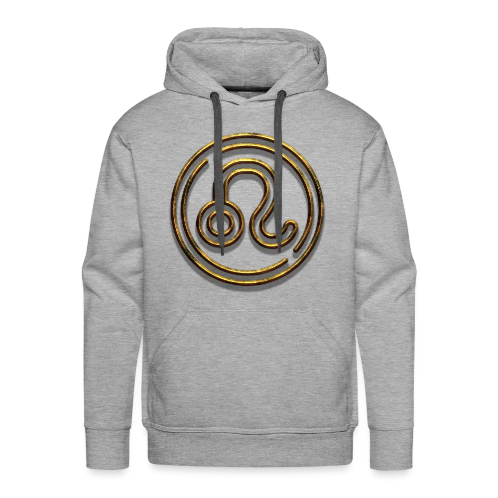 Leo 3D Gold Men’s Premium Hoodie