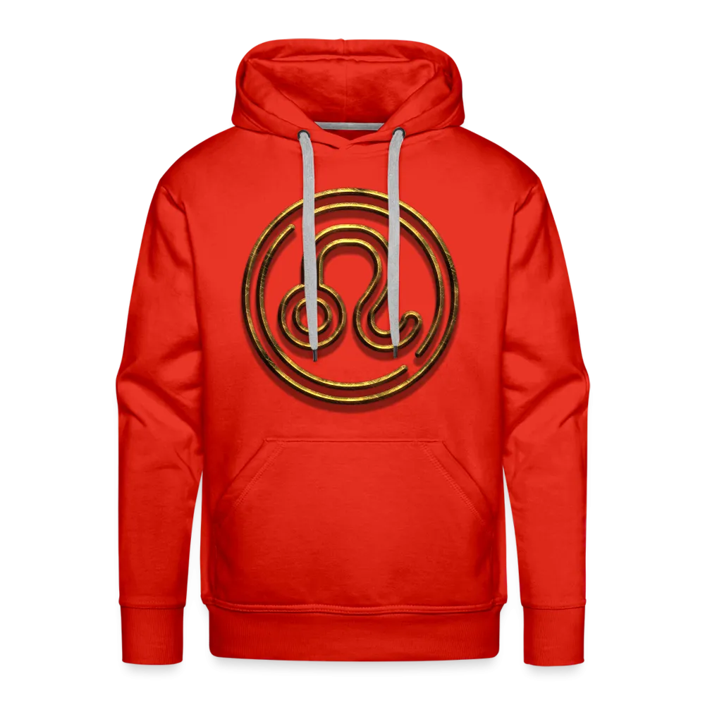 Leo 3D Gold Men’s Premium Hoodie