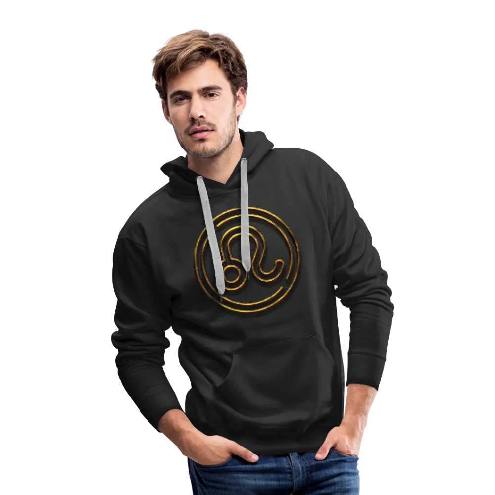 Leo 3D Gold Men’s Premium Hoodie