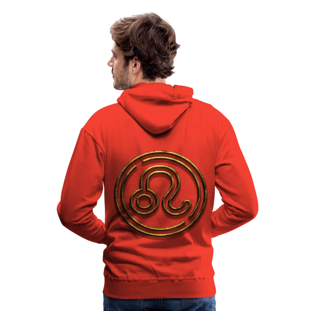 Leo 3D Gold Men’s Premium Hoodie