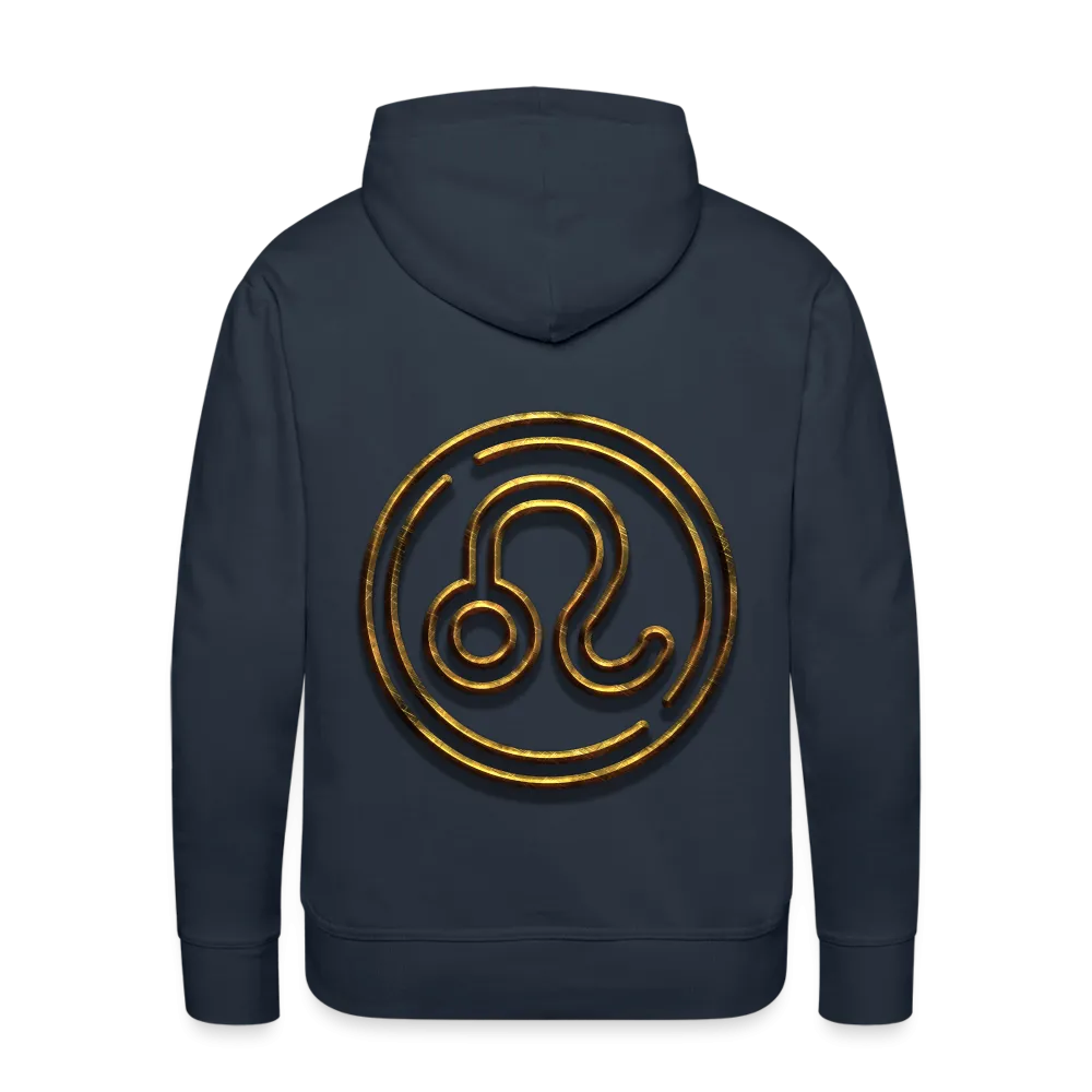 Leo 3D Gold Men’s Premium Hoodie