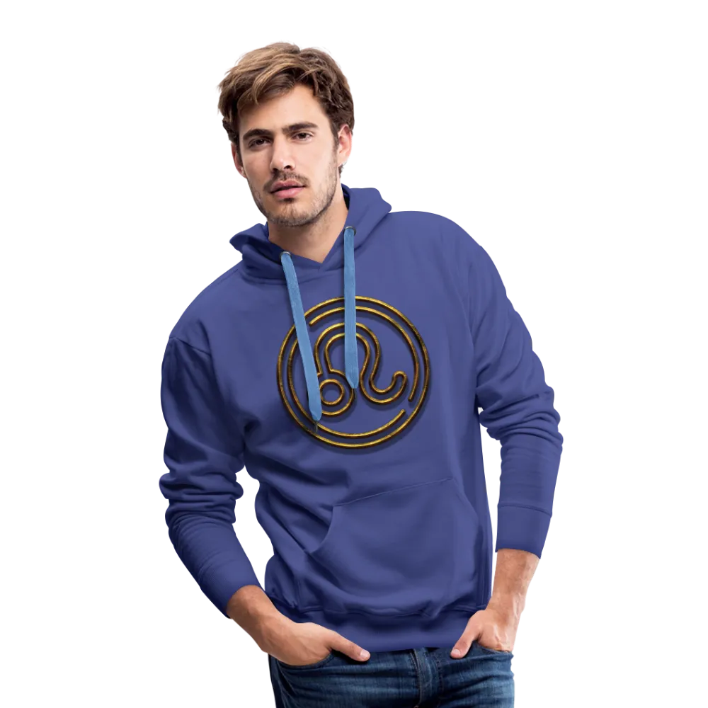 Leo 3D Gold Men’s Premium Hoodie