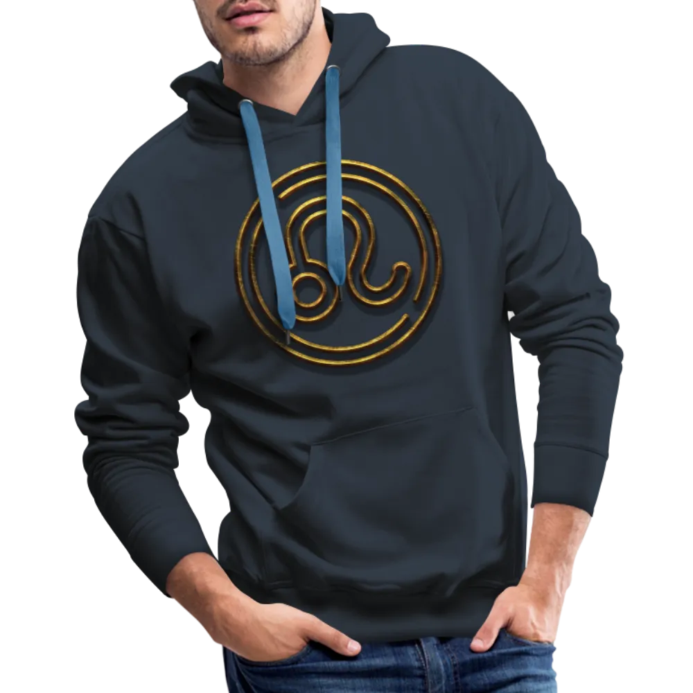 Leo 3D Gold Men’s Premium Hoodie