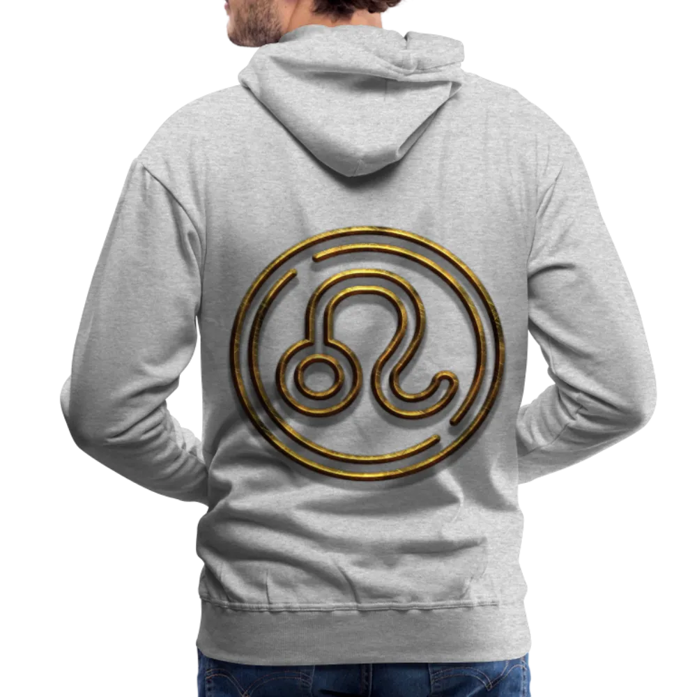 Leo 3D Gold Men’s Premium Hoodie