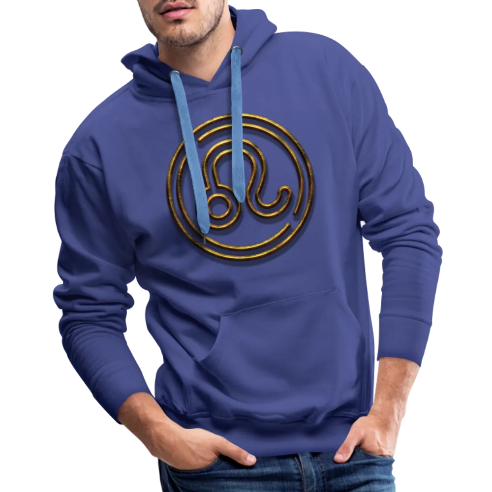 Leo 3D Gold Men’s Premium Hoodie