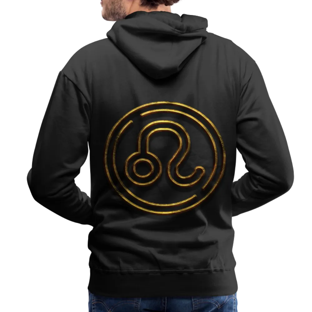 Leo 3D Gold Men’s Premium Hoodie