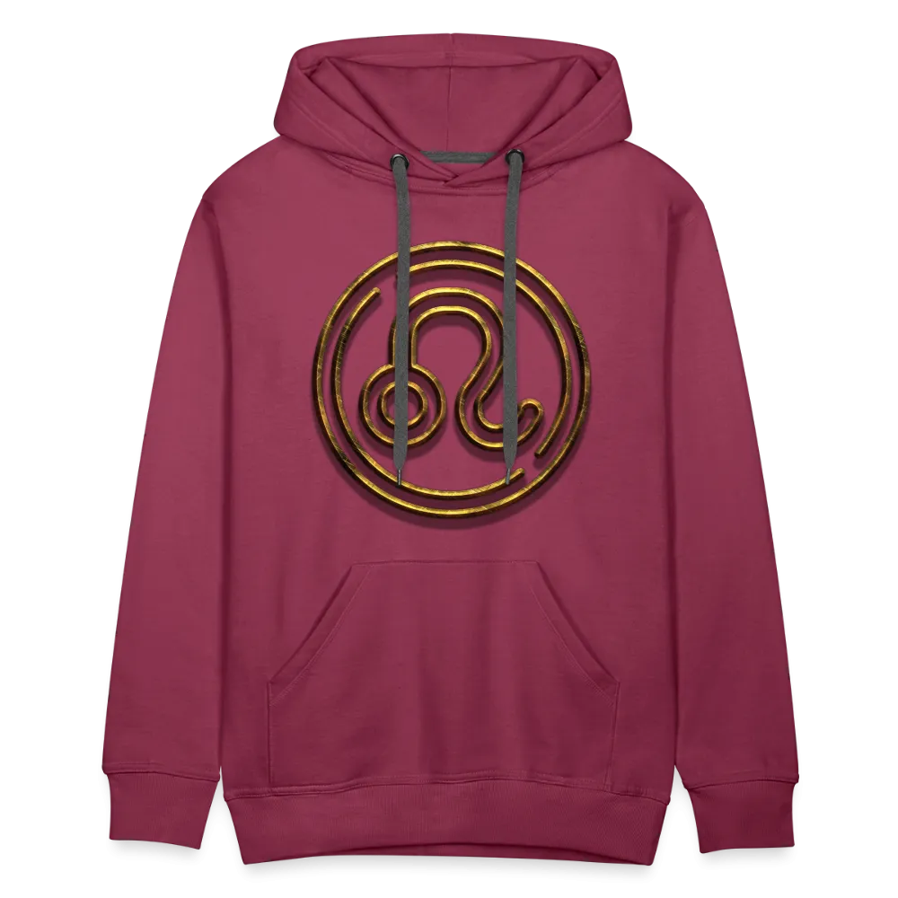 Leo 3D Gold Men’s Premium Hoodie