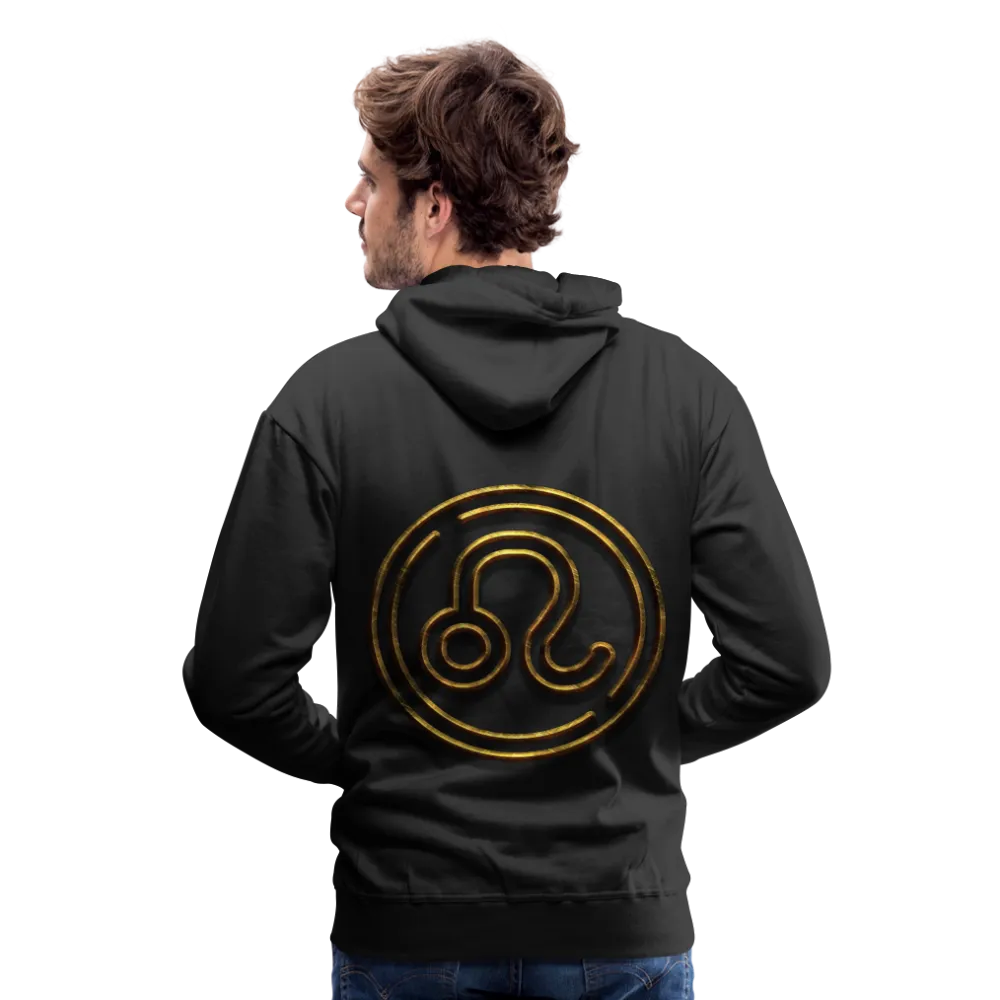 Leo 3D Gold Men’s Premium Hoodie