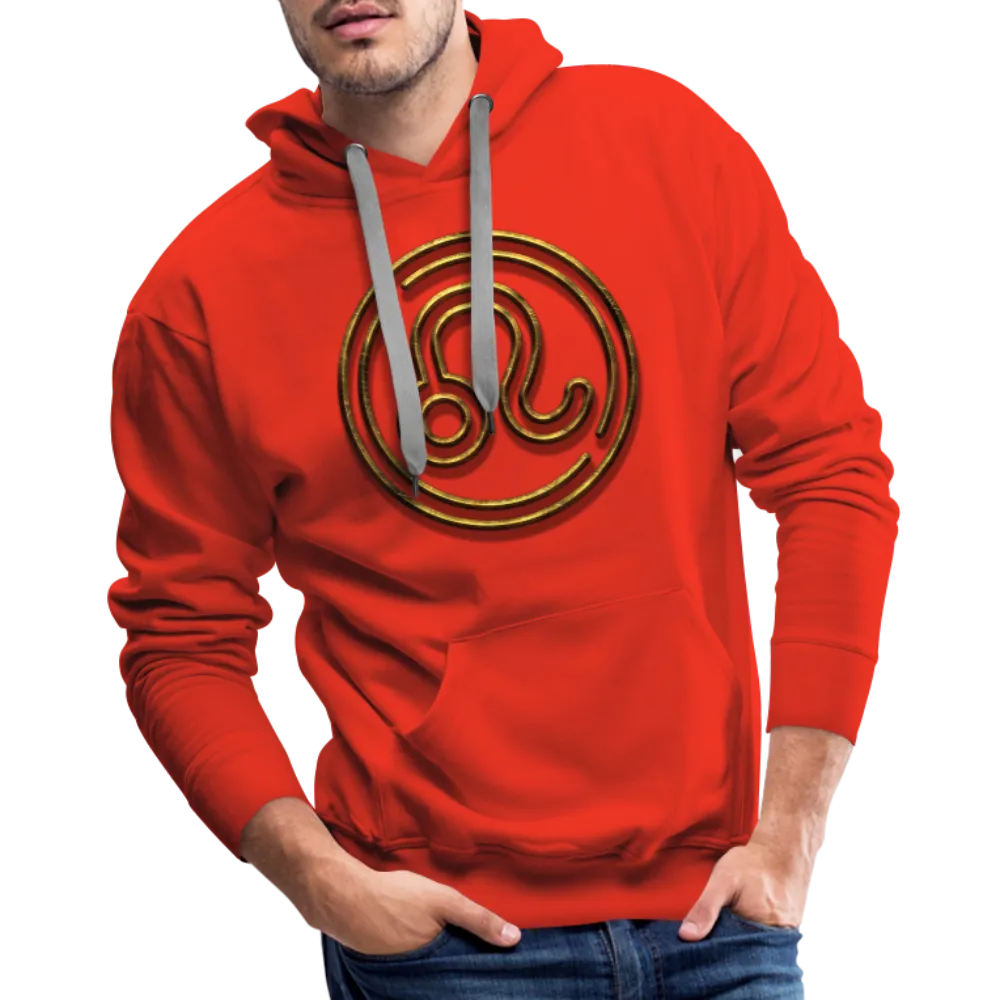 Leo 3D Gold Men’s Premium Hoodie