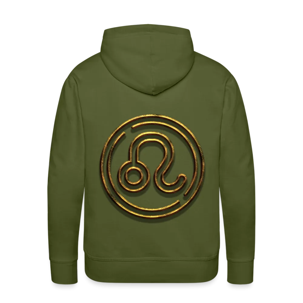 Leo 3D Gold Men’s Premium Hoodie