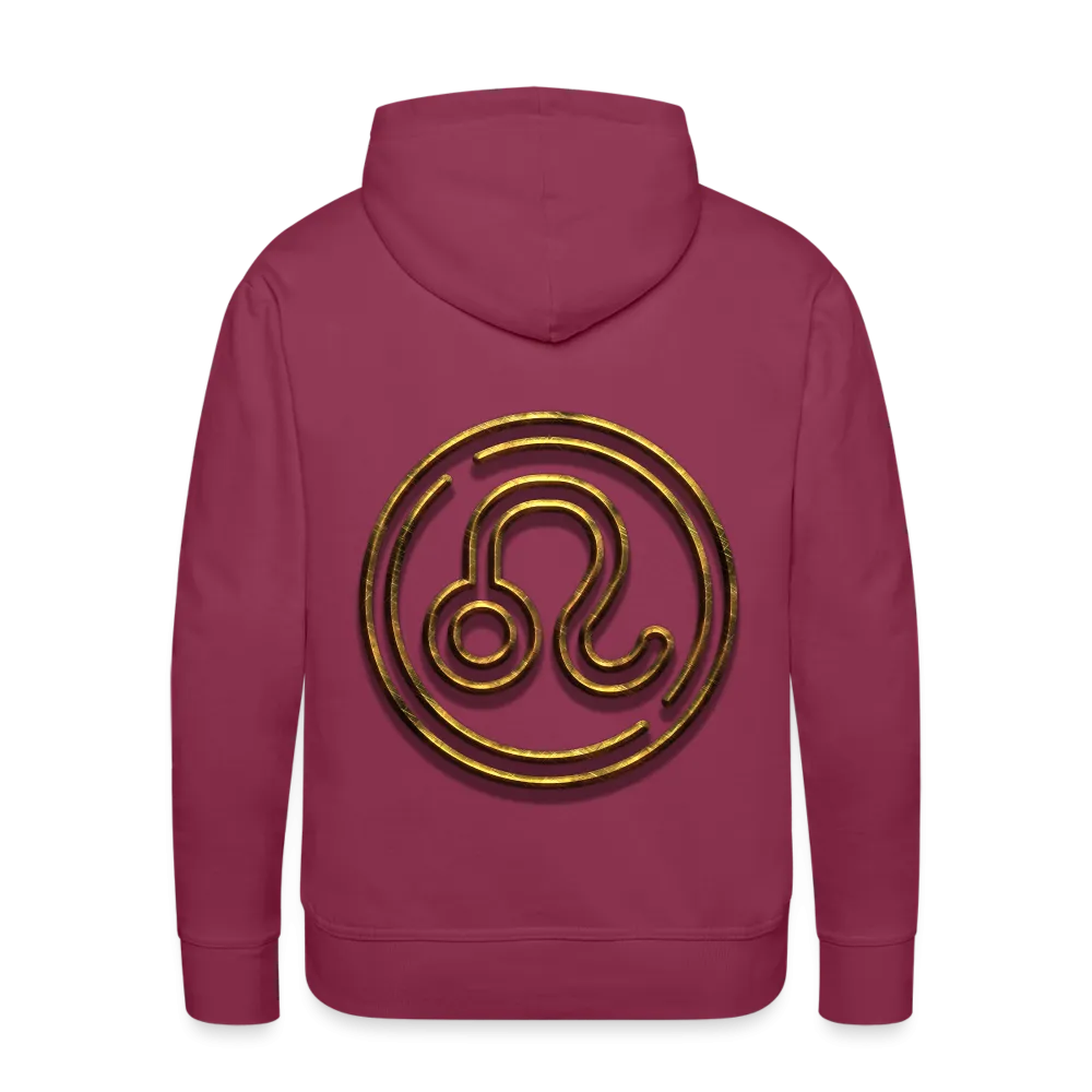 Leo 3D Gold Men’s Premium Hoodie