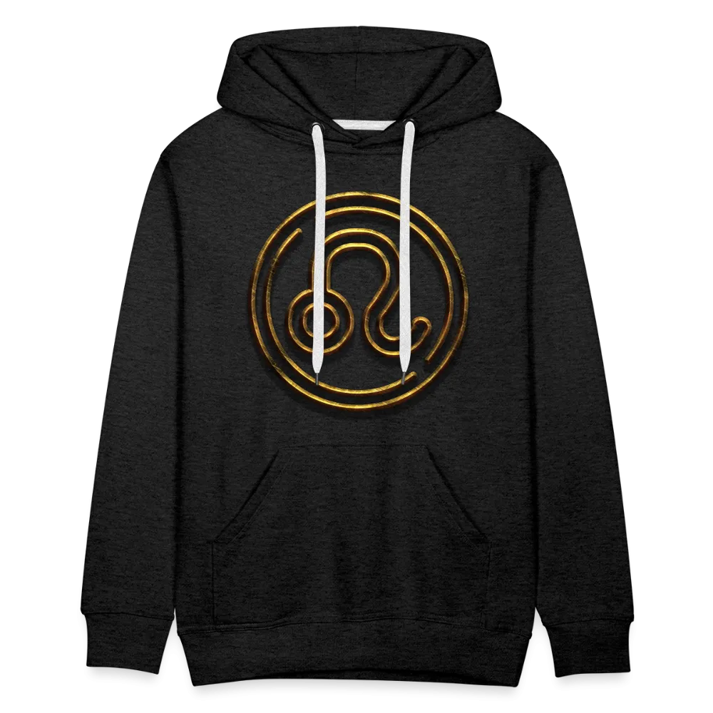 Leo 3D Gold Men’s Premium Hoodie