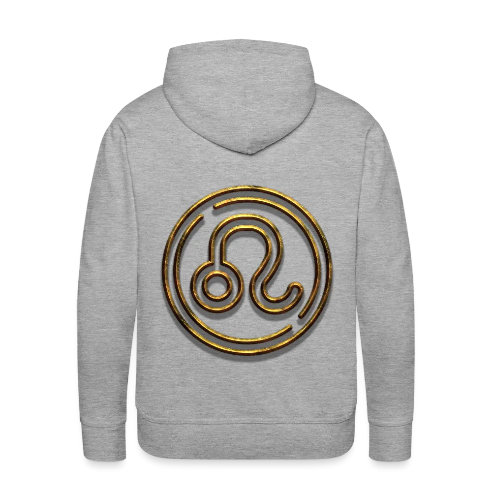 Leo 3D Gold Men’s Premium Hoodie