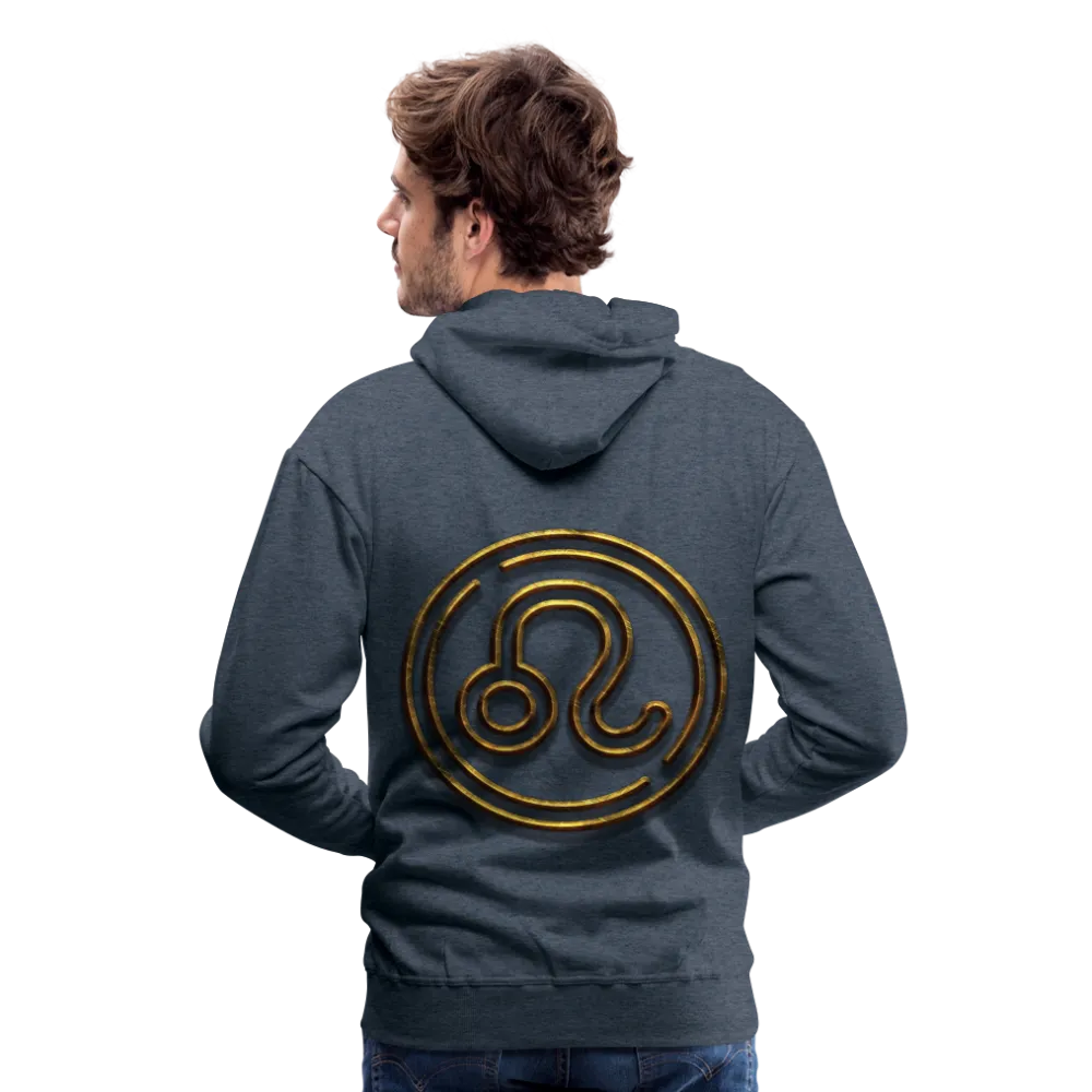 Leo 3D Gold Men’s Premium Hoodie