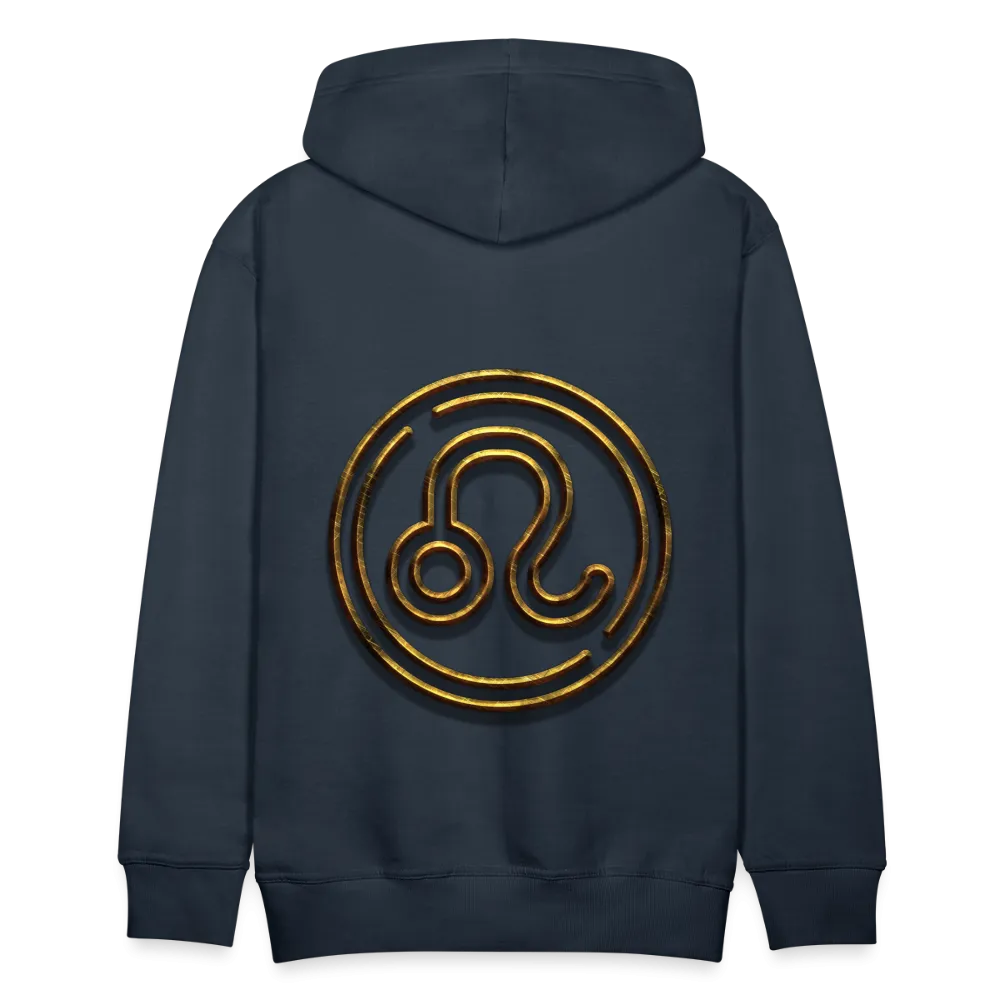 Leo 3D Gold Men’s Premium Hoodie