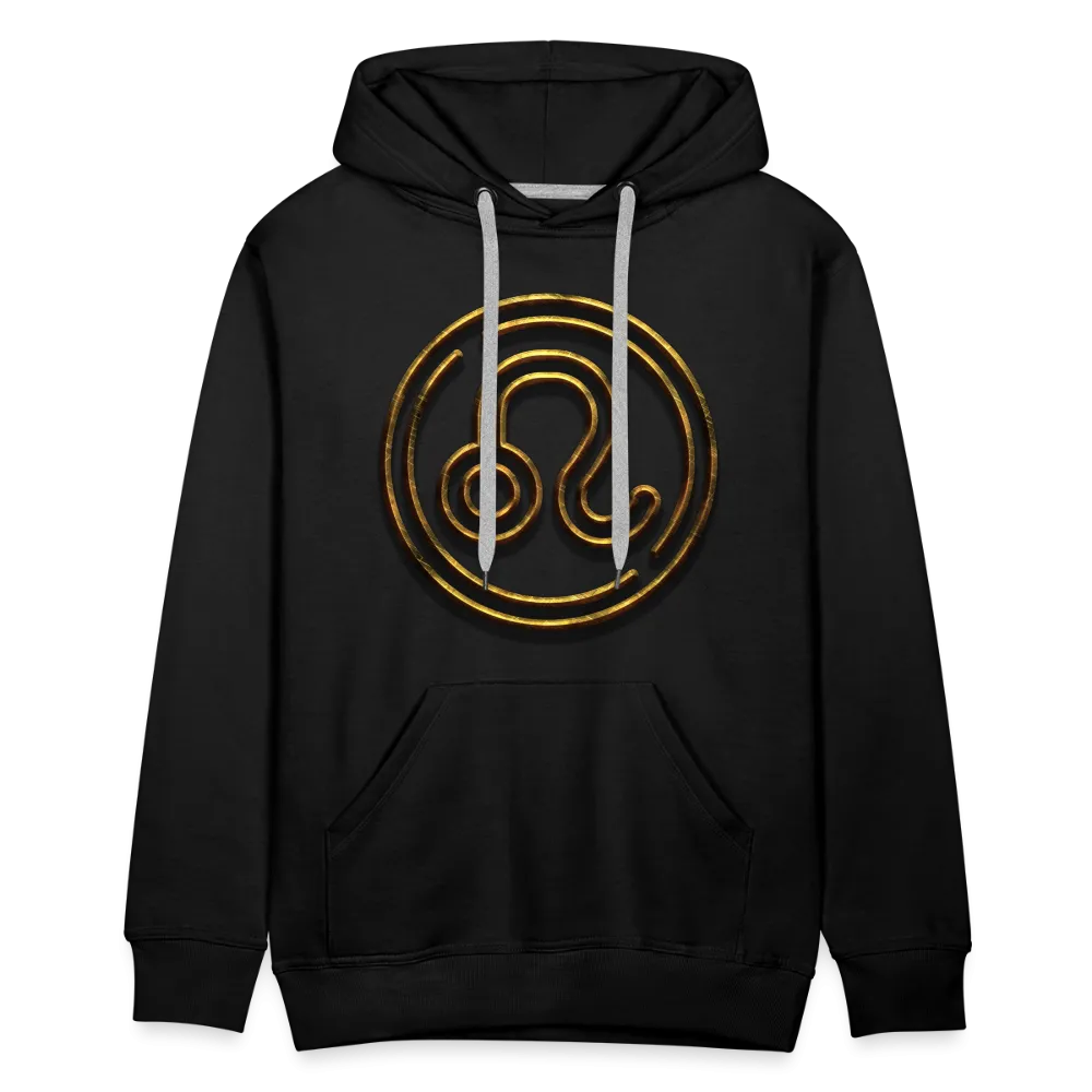 Leo 3D Gold Men’s Premium Hoodie