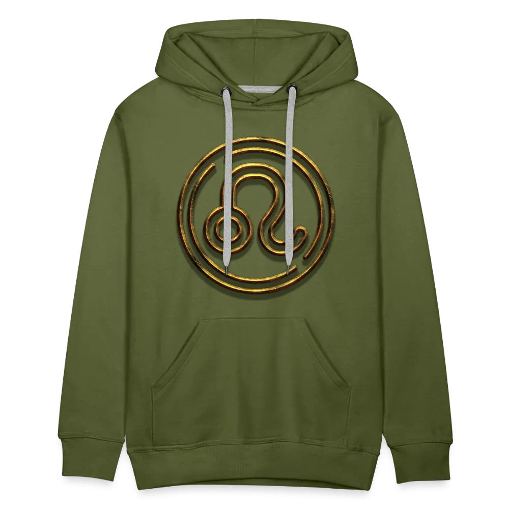 Leo 3D Gold Men’s Premium Hoodie