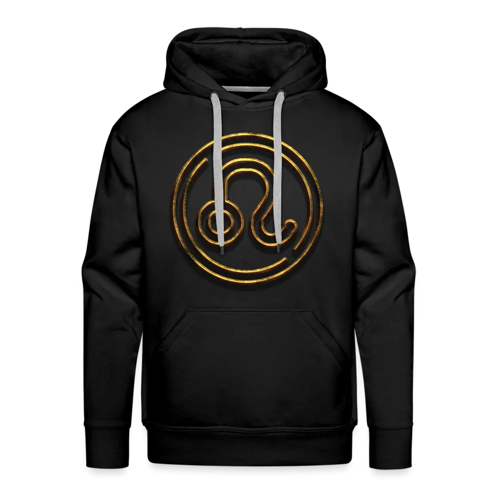 Leo 3D Gold Men’s Premium Hoodie