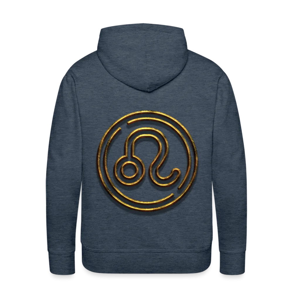 Leo 3D Gold Men’s Premium Hoodie