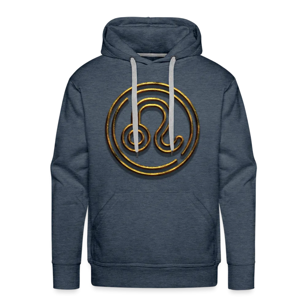 Leo 3D Gold Men’s Premium Hoodie