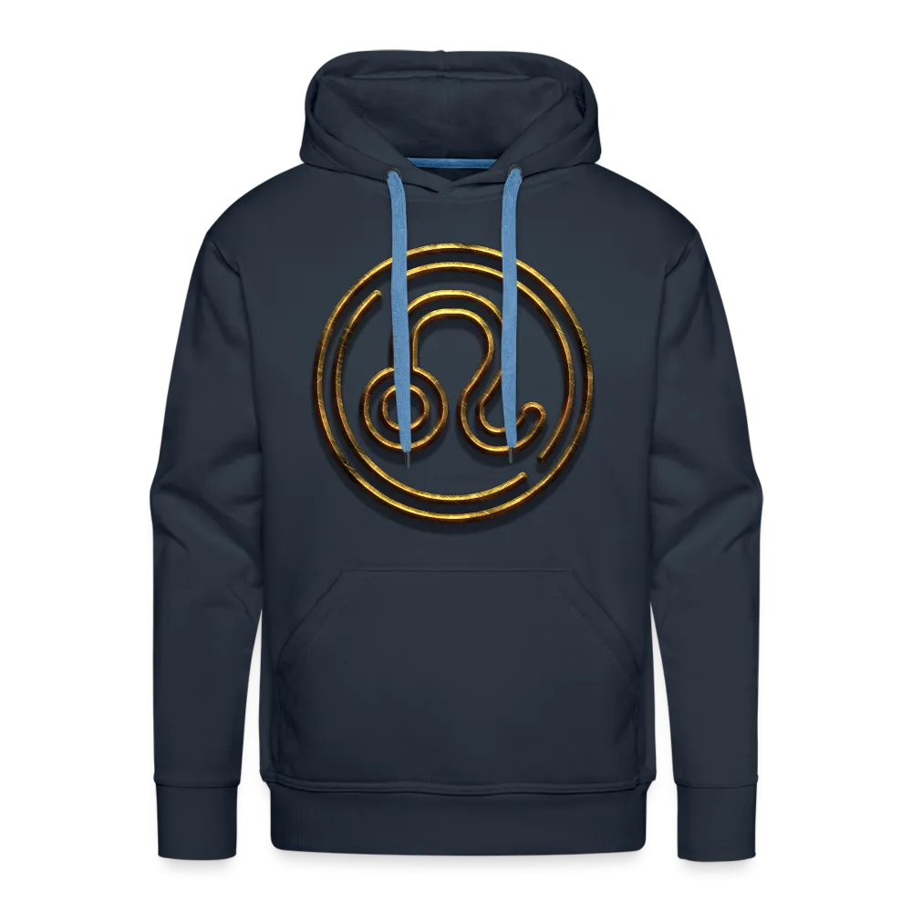 Leo 3D Gold Men’s Premium Hoodie