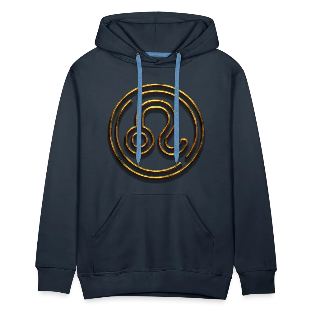 Leo 3D Gold Men’s Premium Hoodie