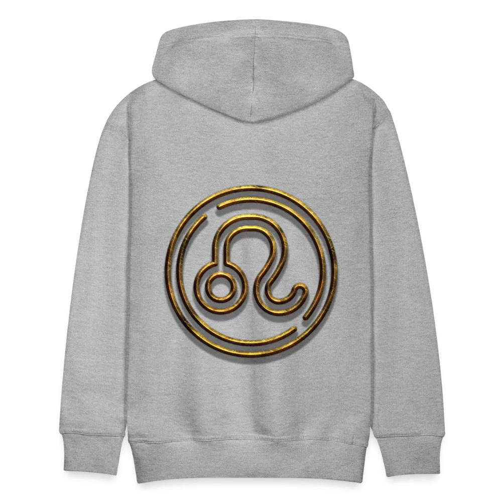 Leo 3D Gold Men’s Premium Hoodie