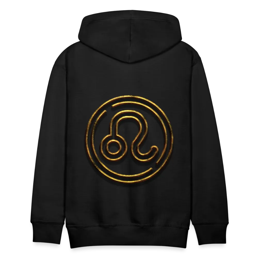 Leo 3D Gold Men’s Premium Hoodie