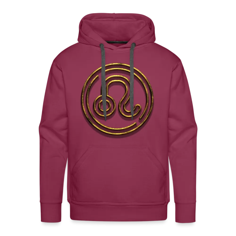 Leo 3D Gold Men’s Premium Hoodie